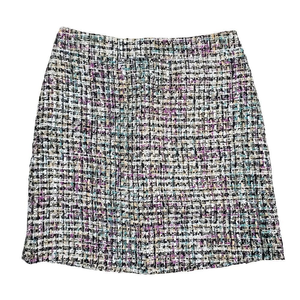 Ann Taylor Factory Tweed Pencil Skirt 4P NWT Petite Office Classic Business